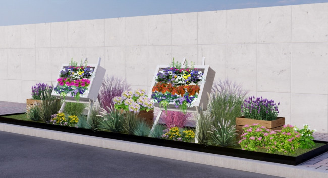 인천 서구 서곶로, 꽃향기 가득한 가로정원 조성